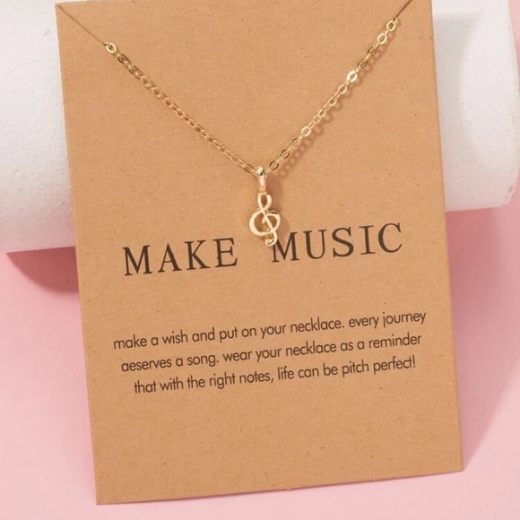 Jewelry - Music note necklace